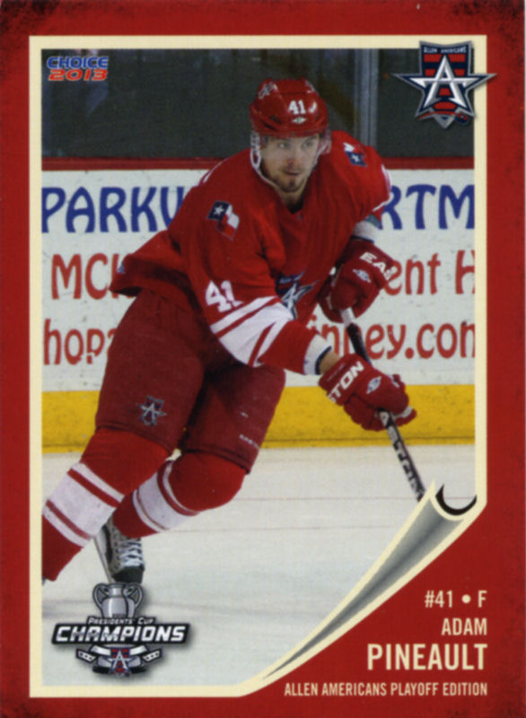 Allen Americans 2012-13 hockey card image