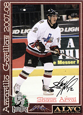 Amarillo Gorillas 2007-08 hockey card image