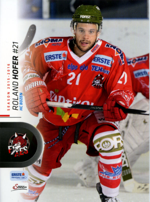 Austria EBEL 2015-16 hockey card image