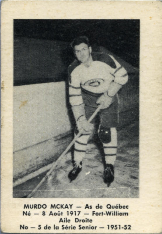 B and D [Laval Dairy] 1951-52 hockey card image