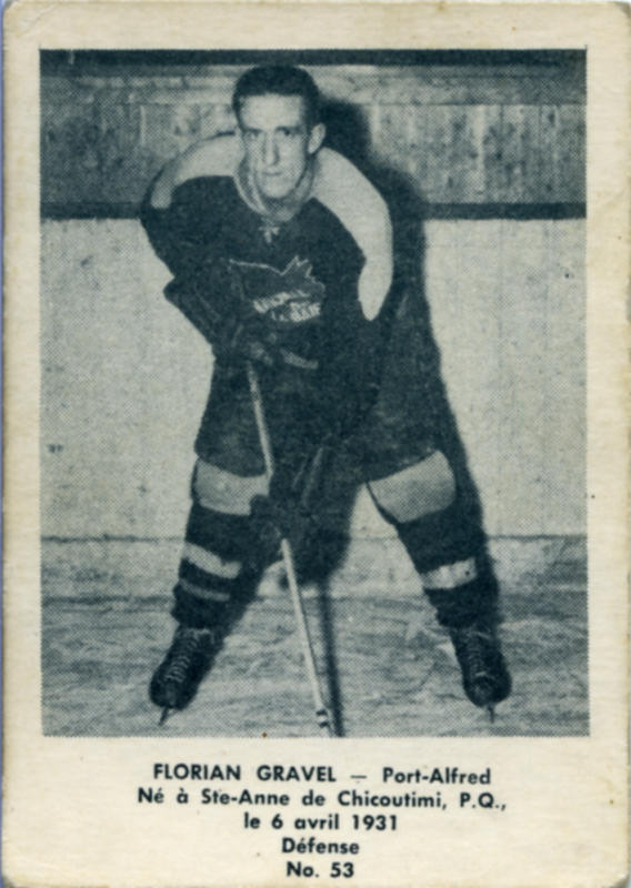 B and D [Lac St. Jean] 1952-53 hockey card image
