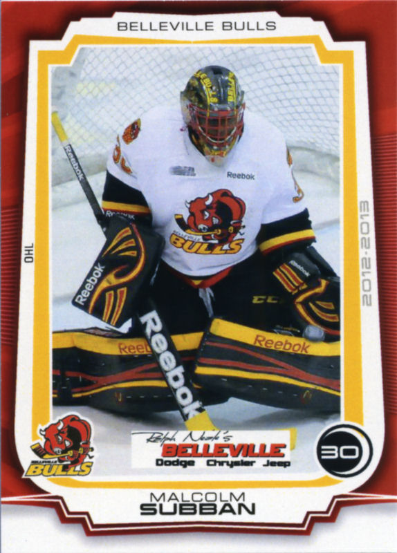 Belleville Bulls 2012-13 hockey card image