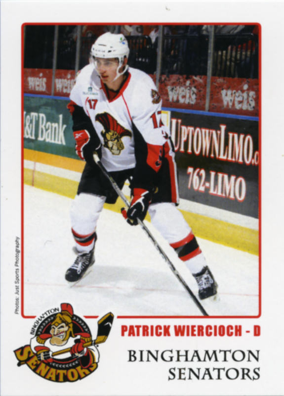 Binghamton Senators 2010-11 hockey card image