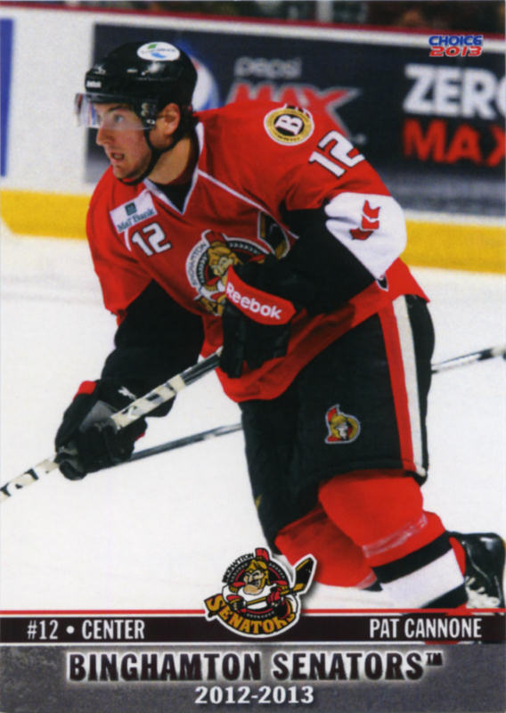 Binghamton Senators 2012-13 hockey card image
