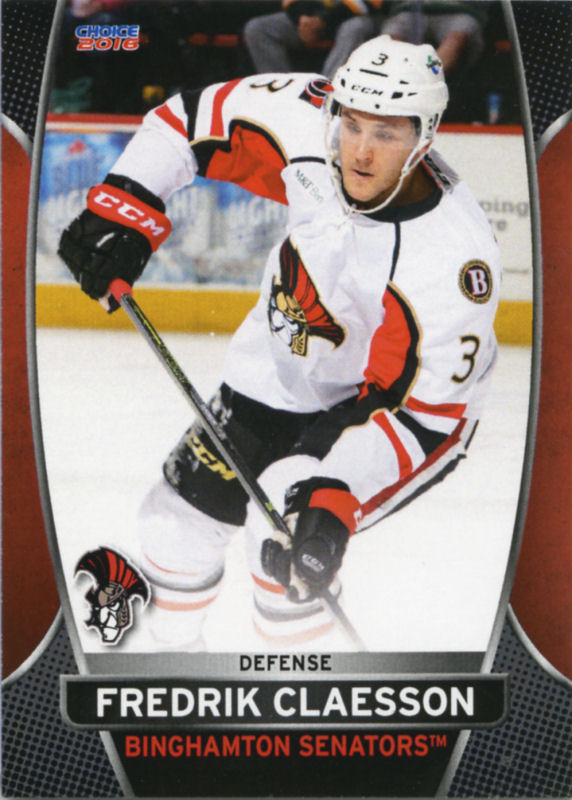 Binghamton Senators 2015-16 hockey card image