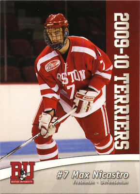 Boston University Terriers 2009-10 hockey card image