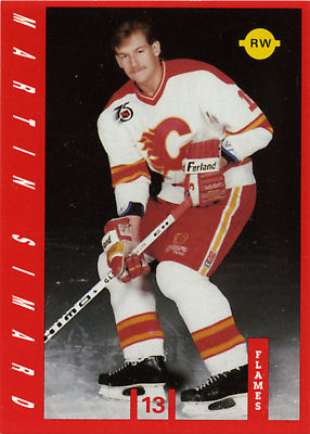 Calgary Flames 1991-92 hockey card image