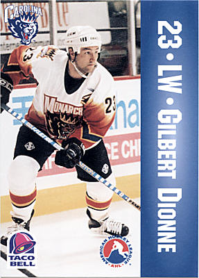 Carolina Monarchs 1996-97 hockey card image