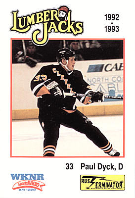 Cleveland Lumberjacks 1992-93 hockey card image