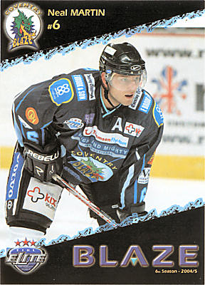 Coventry Blaze 2004-05 hockey card image
