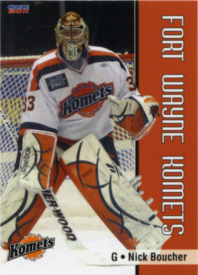 Fort Wayne Komets 2010-11 hockey card image