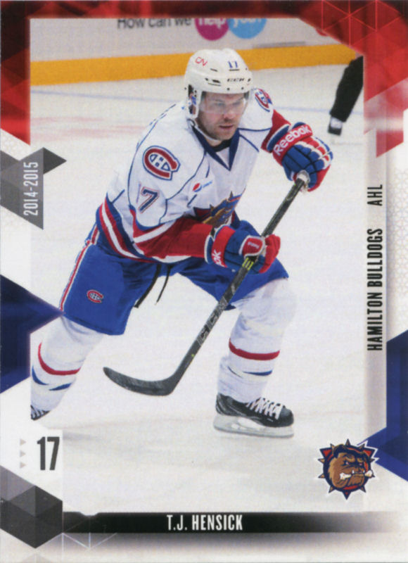 Hamilton Bulldogs 2014-15 hockey card image
