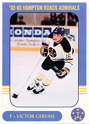 Hampton Roads Admirals 1992-93 hockey card image