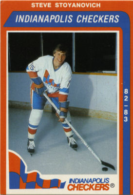 Indianapolis Checkers 1982-83 hockey card image