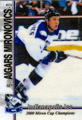 Indianapolis Ice 2000-01 hockey card image