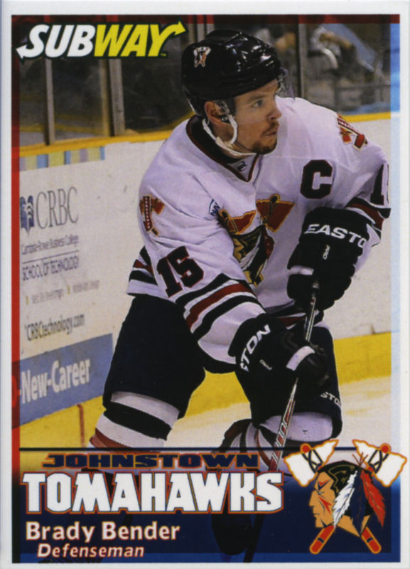 Johnstown Tomahawks 2014-15 hockey card image