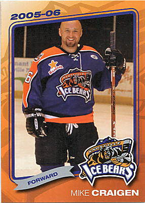 Knoxville Ice Bears 2005-06 hockey card image