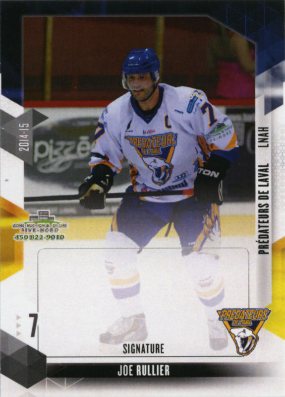Laval Predateurs 2014-15 hockey card image