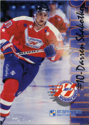 Lethbridge Hurricanes 1996-97 hockey card image