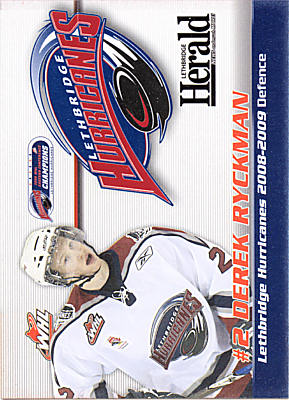 Lethbridge Hurricanes 2008-09 hockey card image
