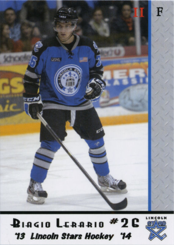 Lincoln Stars 2013-14 hockey card image