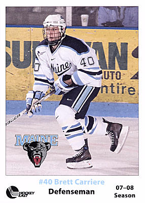 Maine Black Bears 2007-08 hockey card image