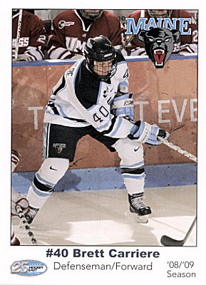 Maine Black Bears 2008-09 hockey card image