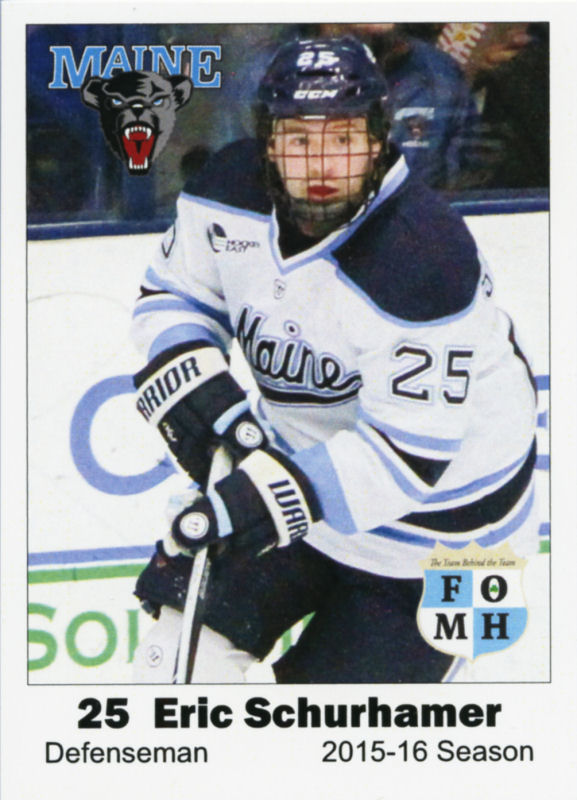 Maine Black Bears 2015-16 hockey card image