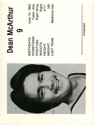 Medicine Hat Tigers 1982-83 hockey card image