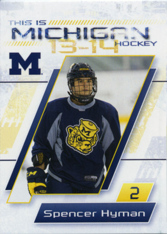 Michigan Wolverines 2013-14 hockey card image
