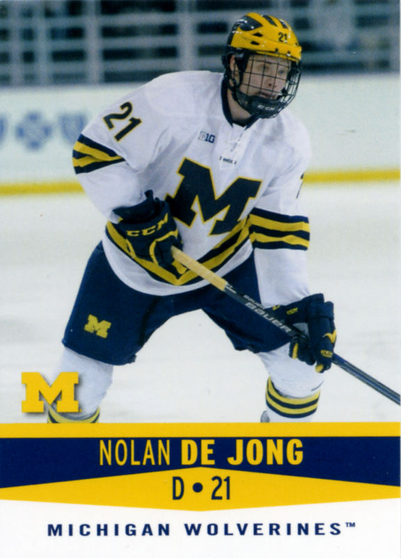 Michigan Wolverines 2014-15 hockey card image