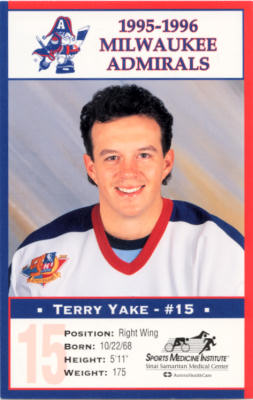 Milwaukee Admirals 1995-96 hockey card image