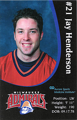 Milwaukee Admirals 2003-04 hockey card image