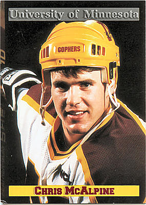 Minnesota Golden Gophers 1992-93 hockey card image