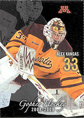 Minnesota Golden Gophers 2008-09 hockey card image