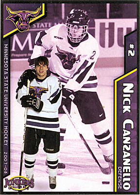 Minnesota State Mavericks 2007-08 hockey card image