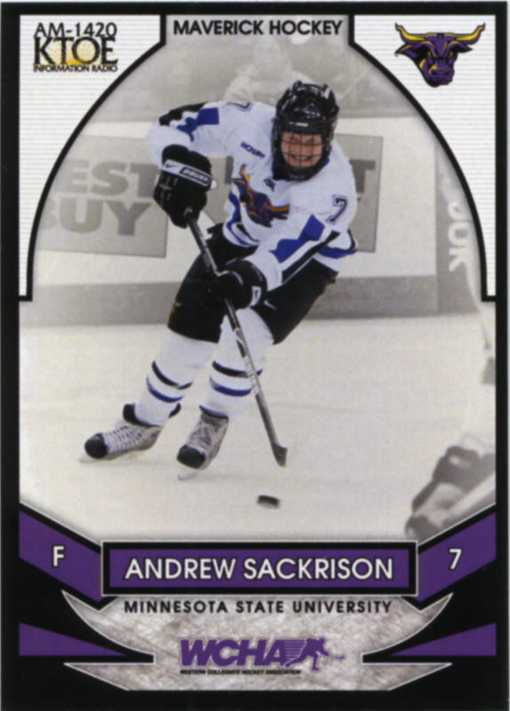 Minnesota State Mavericks 2008-09 hockey card image