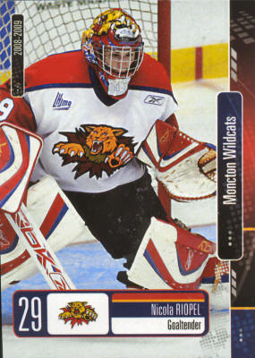 Moncton Wildcats 2008-09 hockey card image