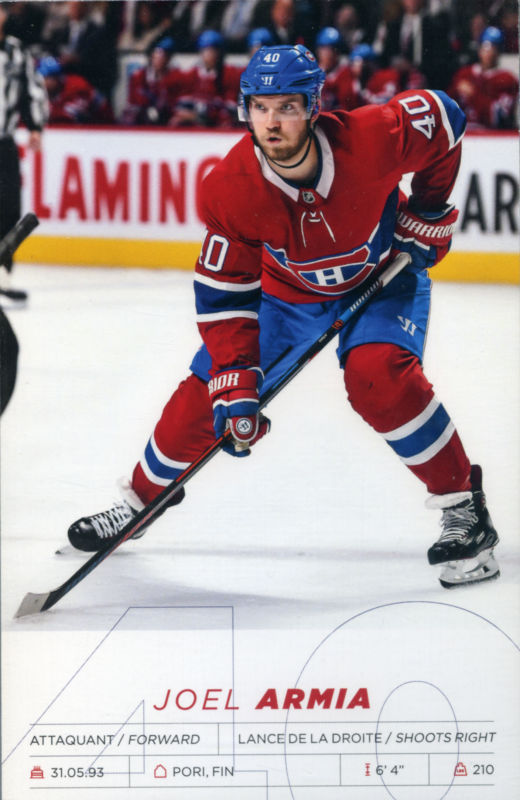 Montreal Canadiens 2018-19 hockey card image