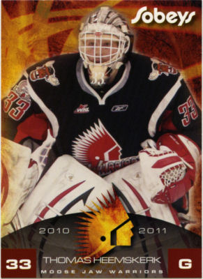 Moose Jaw Warriors 2010-11 hockey card image