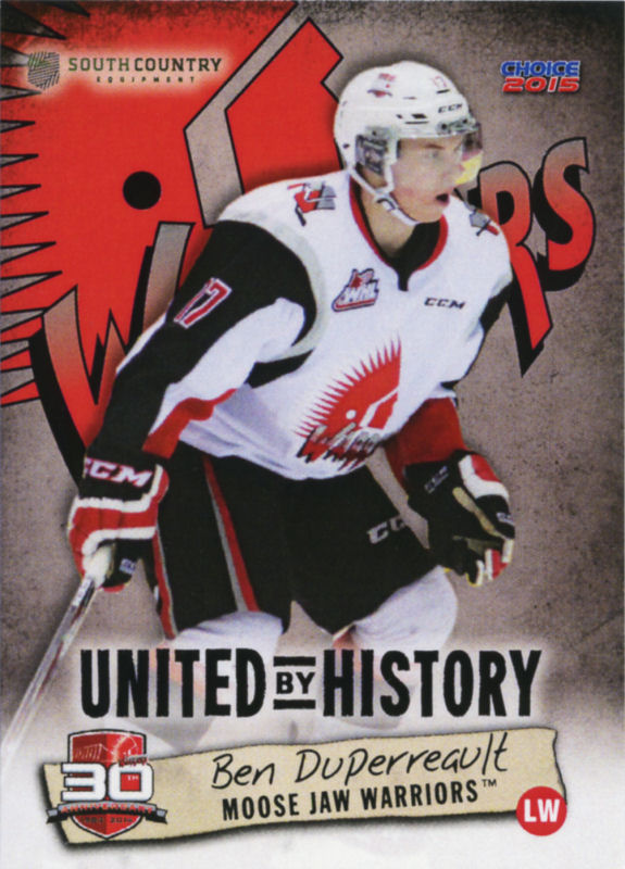 Moose Jaw Warriors 2014-15 hockey card image