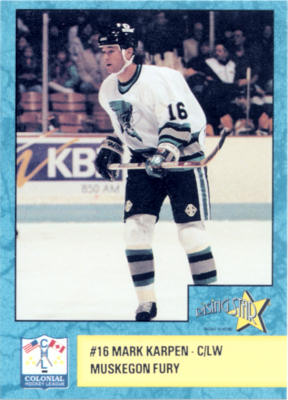 Muskegon Fury 1993-94 hockey card image