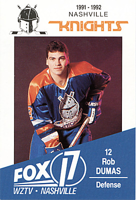 Nashville Knights 1991-92 hockey card image