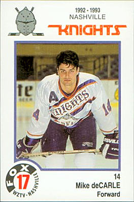 Nashville Knights 1992-93 hockey card image