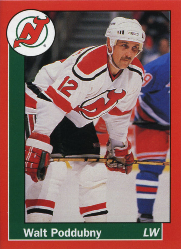 New Jersey Devils 1990-91 hockey card image