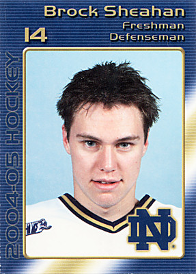 Notre Dame Fighting Irish 2004-05 hockey card image
