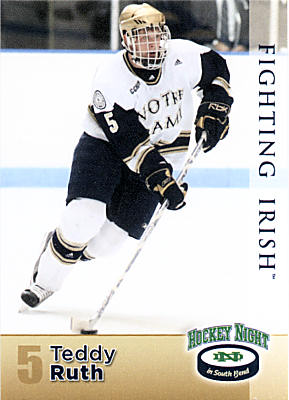 Notre Dame Fighting Irish 2008-09 hockey card image