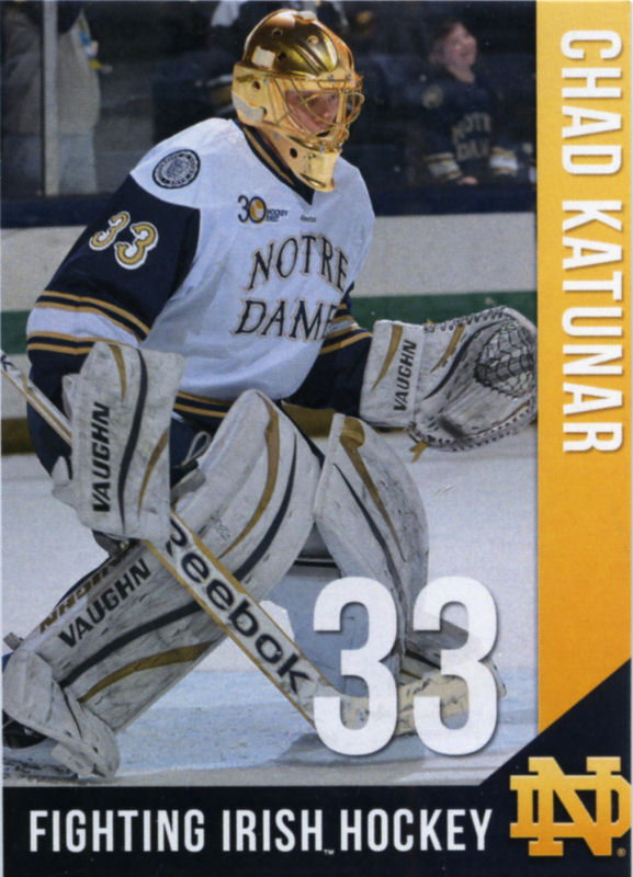 Notre Dame Fighting Irish 2013-14 hockey card image
