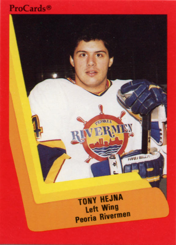 Peoria Rivermen 1990-91 hockey card image