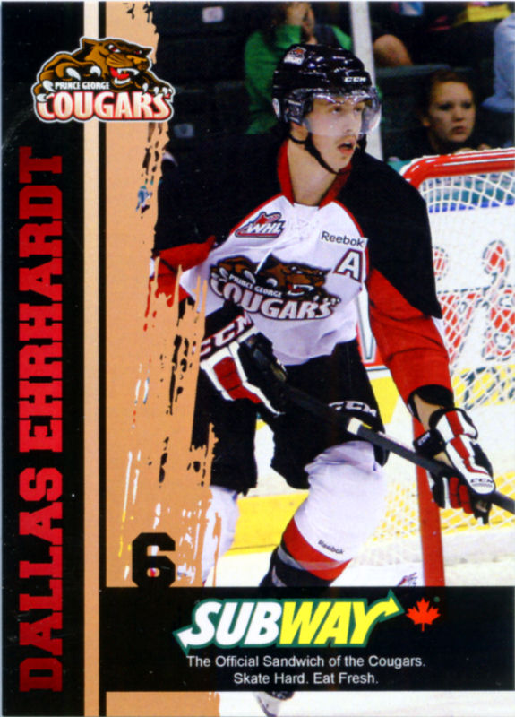 Prince George Cougars 2012-13 hockey card image